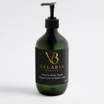 Hand & Body Wash, Peppermint & Dark Cedar