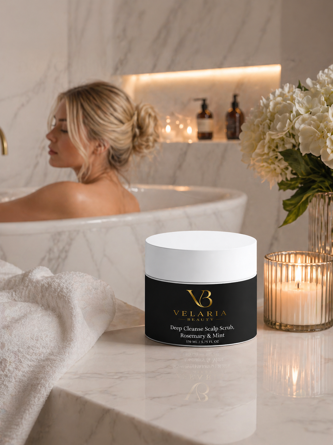 Deep Cleansing Scalp Scrub – Rosemary & Mint